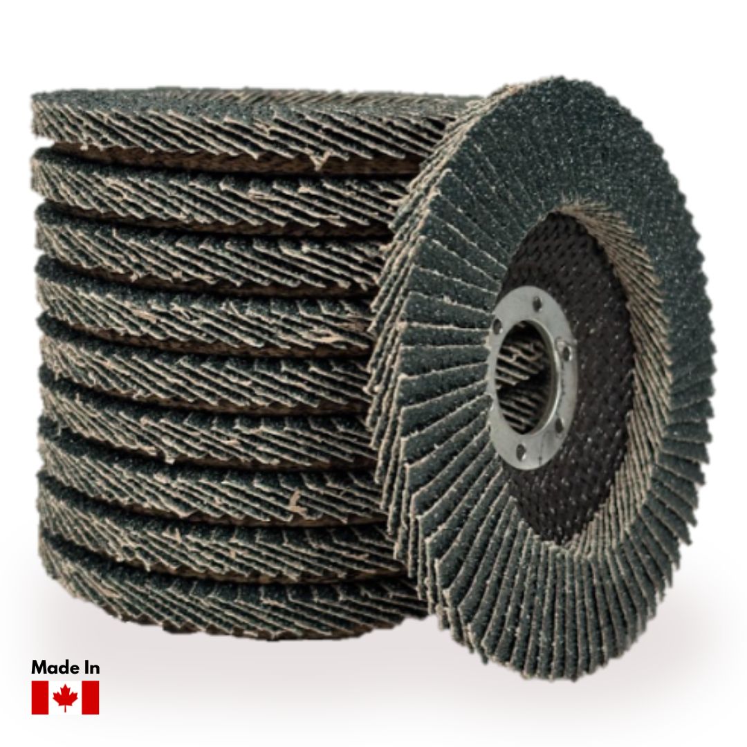 Zirconia Flap Disc 4 1/2" X 7/8" Made in Canada
