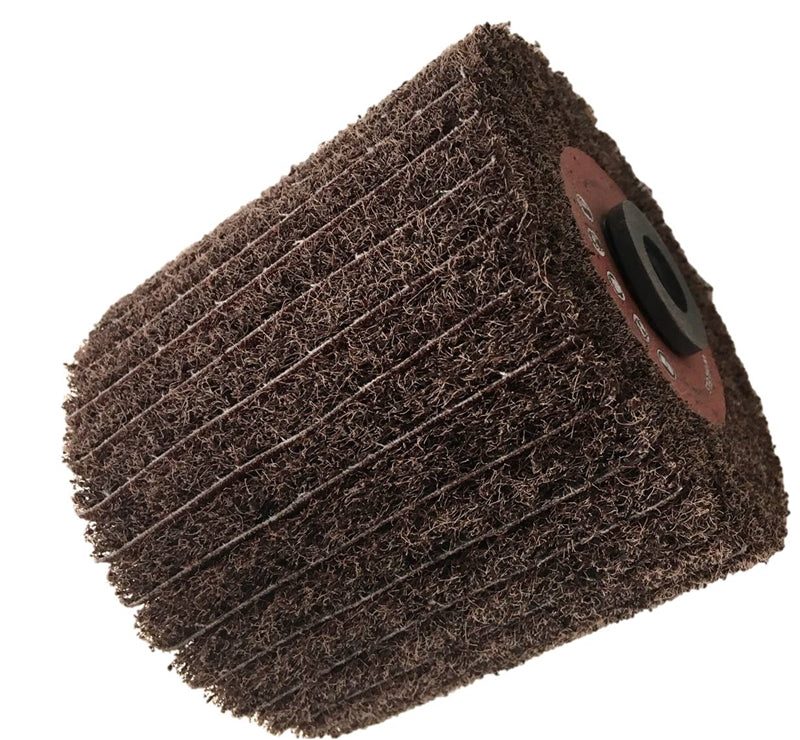 Interleaf Flap Wheel, 5/8"-11 4 1/4 x 4 x 5/8"-11 80 Grit A/O Medium