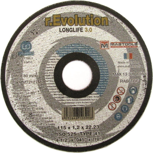 r.Evolution Cutting Wheel 4 1/2 X .045 X 7/8 T1